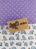 Vintage PSX #E-501 "Best Wishes" Wooden Block/Rubber Stamp