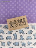 Vintage 1998 Stamp Francisco Fun Jester Parade Wooden Block/Rubber Stamp