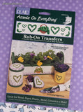 Vintage 1996 Plaid Enterprises Rub-on Transfer Sheet #57070 Ivy NEW