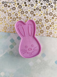 Vintage 1990 Wilton Easter Bunny Head Purple Plastic Cookie Cutter, Like New