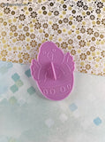 Vintage 1990 Wilton Easter Chick w/Egg Purple Plastic Cookie Cutter, Like New