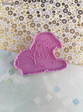Vintage 1990 Wilton Easter Sheep Lamb Purple Plastic Cookie Cutter, Like New
