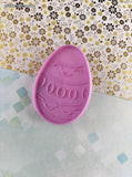 Vintage 1990 Wilton Easter Egg Purple Plastic Cookie Cutter, Like New