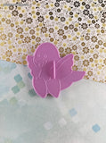 Vintage 1990 Wilton Easter Chick Purple Plastic Cookie Cutter, Like New