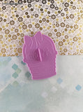 Vintage 1990 Wilton Easter Basket Purple Plastic Cookie Cutter, Like New