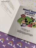 Vintage 1978 Little Golden Book: Walt Disney's Mickey Mouse and Goofy the Big Bear Scare Hardcover