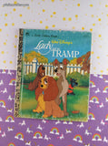 Vintage 1990 Little Golden Book: Walt Disney's Lady and the Tramp Hardcover
