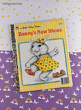 Vintage 1987 1st Printing Little Golden Book: Bunny's New Shoes Hardcover, Like New