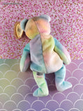 Vintage 1999 TY Beanie Baby - B.B. Bear Tie Dye Birthday Bear, Like New