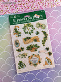 Vintage American Greetings Forget Me Not St. Patrick's Day Clovers 4 Sheets SEALED