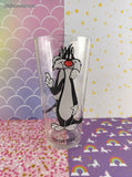 Vintage Pepsi Collector Series Looney Tunes Sylvester Tall Glass Tumbler