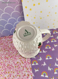 Vintage Avon Easter Bunny Basketweave Embossed Coffee Mug, Like New