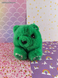 Vintage 1998 Puffkins: Patrick the Shamrock Bear, NWOT Beanbag Plush Toy
