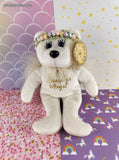 Vintage Celebrity Bears Star #100 Born a Star Guardian Angel Beanie Teddie, Like New