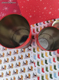 Vintage 1988 Christmas Teddies House of Lloyd Metal Tin Set/2 Nesting