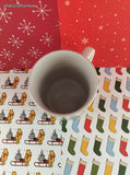Vintage Kun-Lun Cute Lil' Christmas Teddy Bears Coffee Mug, Like New