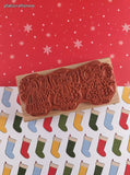 Vintage Christmas Rubber Stampede Patchwork Angels Wooden Block/Rubber Stamp, Clean