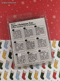 Vintage STM Christmas Miniature Foam Rubber Stamp Set