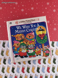 Vintage 1983 We Wish You a Merry Christmas Golden Melody Book Hardcover