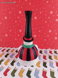 Vintage Giftco Christmas Snowman Ceramic Bell in Original Box