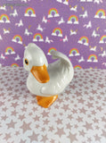 Vintage Homco Ceramic Cute Lil' White Ducks Set/4 Figurines