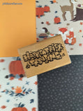 Vintage Halloween D.O.T.S. Happy Trick or Treating Wooden Block/Rubber Stamp