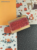Vintage Halloween D.O.T.S. Happy Trick or Treating Wooden Block/Rubber Stamp