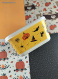 Halloween Bamboo Fibre Small Square Storage Container w/Lid, Clean