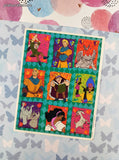 Vintage Hallmark Walt Disney's Hunchback of Notre Dame Full Sticker Sheet, Unused