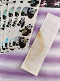 Vintage Hambly SHINY Panda Bears Full Sticker Sheets Set/10 *Damaged*