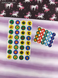 Vintage Christmas Festive Miniature Stockings Snowmen Full Sticker Sheets Set/2