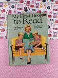 Vintage 1957 My First Book to Read Grosset & Dunlap Hardcover