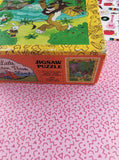 Vintage 1989 Little Golden Book Land Jolly Jungle 25-Pc Jigsaw Puzzle, Complete in Box