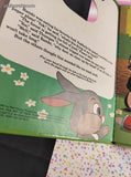 Vintage 1981 Walt Disney's Bambi and the Big Clean Up, A Puppet Book Hardcover