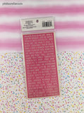 Recollections Planner Accessories Pink Affirmations Set/243 Stickers, New & Sealed