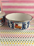 Vintage 2000 Piillsbury Company Doughboy Set/3 Nesting Canisters Bowls, Clean *Missing 1 Lid*
