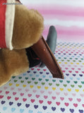 Vintage 1990 I Love Niagara Falls Ice Hockey Soft Plush Teddy