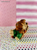 Vintage PenDelfin Studios Hand Painted Stonecraft "Barrow Boy" Rabbit Figurine