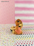 Vintage PenDelfin Studios Hand Painted Stonecraft "Bongo" Rabbit Figurine
