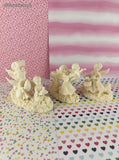 Vintage 2000 Millenium Collection Roman, Inc. Set/3 Christmas Angel Figurines, Like New