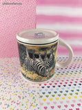 Vintage 1985 Applause Zebra Safari Coffee Mug