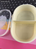 Pokemon Plastic Lunch Bento Makeup Case w/Removeable Separater & Clasp Lid