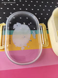 Pokemon Plastic Lunch Bento Makeup Case w/Removeable Separater & Clasp Lid