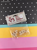 Vintage Wang's International Miniature Wooden Numbers "Two" Sealed Pack