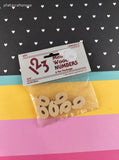 Vintage Wang's International Miniature Wooden Numbers "Six" Sealed Pack