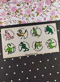 RARE Vintage 1980's Prehistoric Pals Dinosaurs Full Sticker Sheet