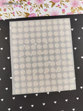 Vintage Christmas Festive Miniature Snowmen Snowflakes Full Sticker Sheet