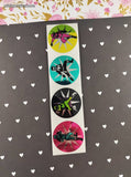 Vintage Mighty Morphin Power Rangers Saban SHINY Prism Full Sticker Sheet