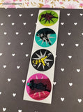 Vintage Mighty Morphin Power Rangers Saban SHINY Prism Full Sticker Sheet