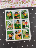 Vintage Paper Magic Group Luck o' the Irish St. Patrick's Day Full Sticker Sheet, Unused